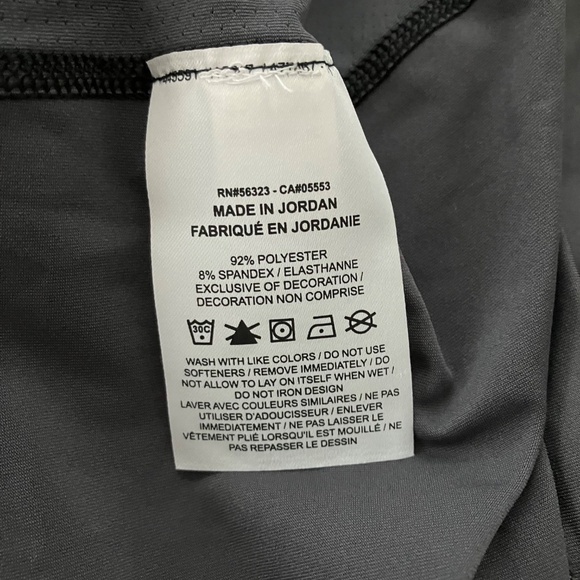 Men's Nike Pro Dri-FIT Slim Fit Tee Men's Training Size XL Charcoal Grey NEW - Picture 13 of 14